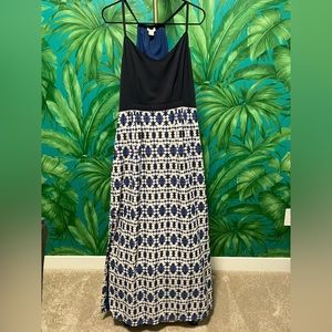 Two toned maxi dress